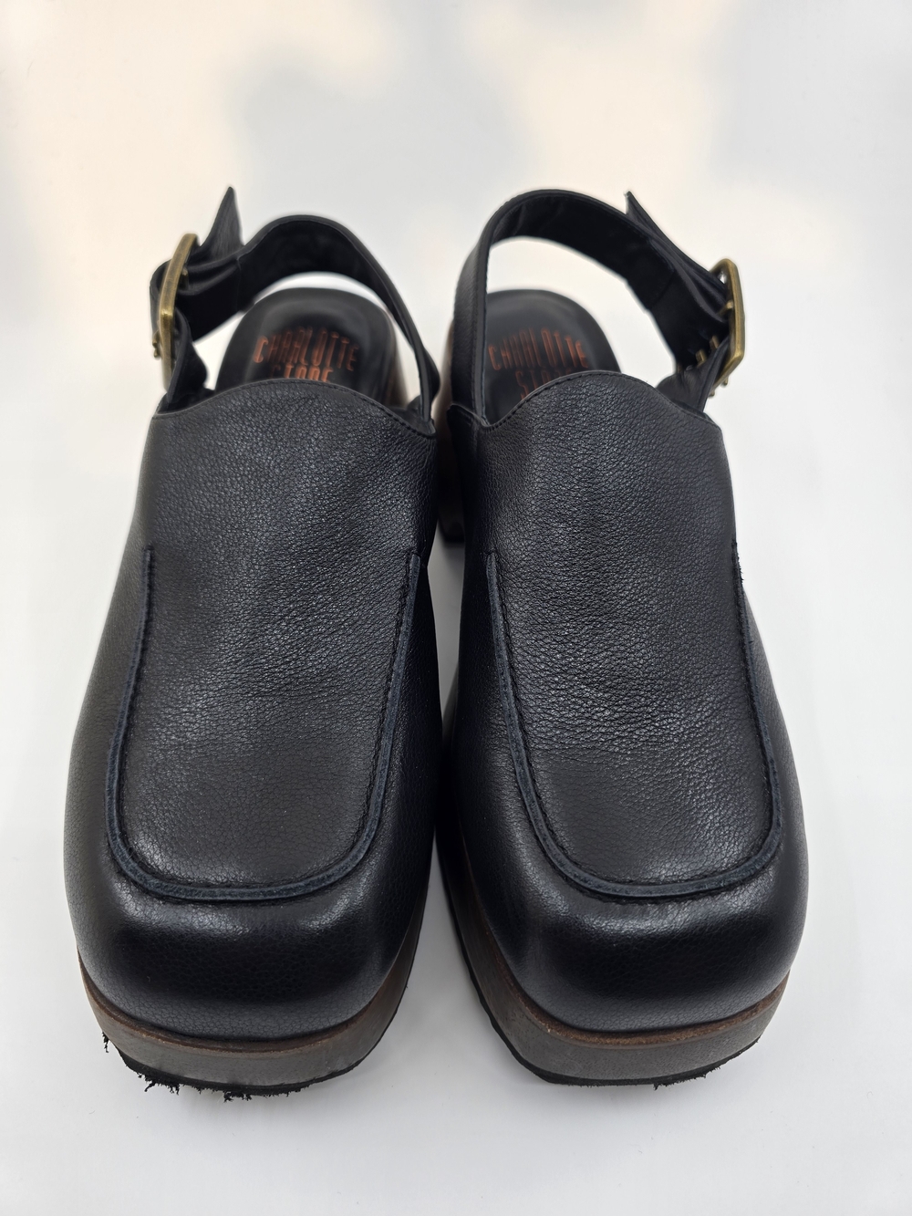 Charlotte Stone - "Carlos" Clogs - Color: Black- Size:10 - Great Condition